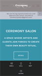 Mobile Screenshot of ceremonysalon.com